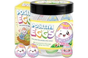 Positive Egg Card Jar With 60 Affirmation - Easter Gift for Kids
