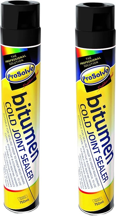 Prosolve Bitumen Cold Joint Sealer Aerosol 750ml Pack of 2