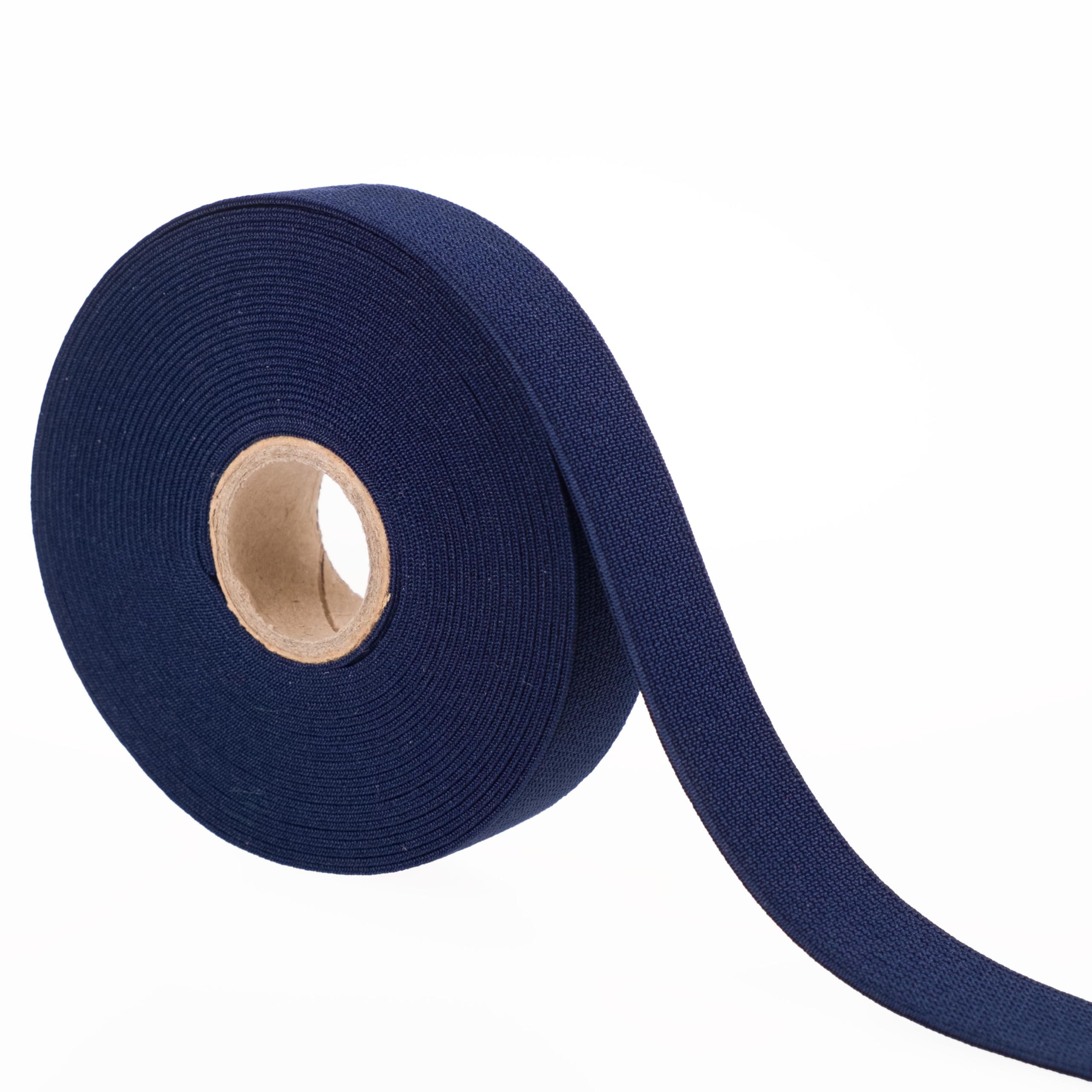 Coloured Elastic for Sewing, 20mm Sewing Elastic, Woven Type, 5 Metres (Navy)