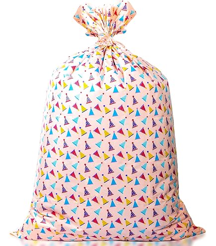6 Pack Jumbo Christmas Gift Bags - 44x36 Inch Extra Large Holiday Present Bags For Oversized Gifts (Red & Green) - View #7