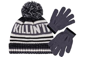 Polar Wear Big Boy 2 Pc Hat & Glove Set-Kid Cold Weather Winter Hat & Glove Sets