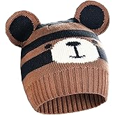 Catalonia Kids Knit Hats, Warm Toddler Winter Hats, Cute Beanies Hat Cap for Boys Girls Aged 6-10, Gifts Idea For Christmas