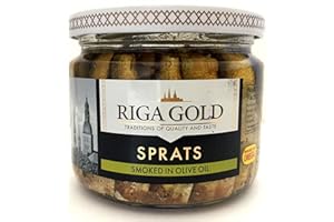Riga Gold Smoked Sprats in Olive Oil, 270g - Wild Caught