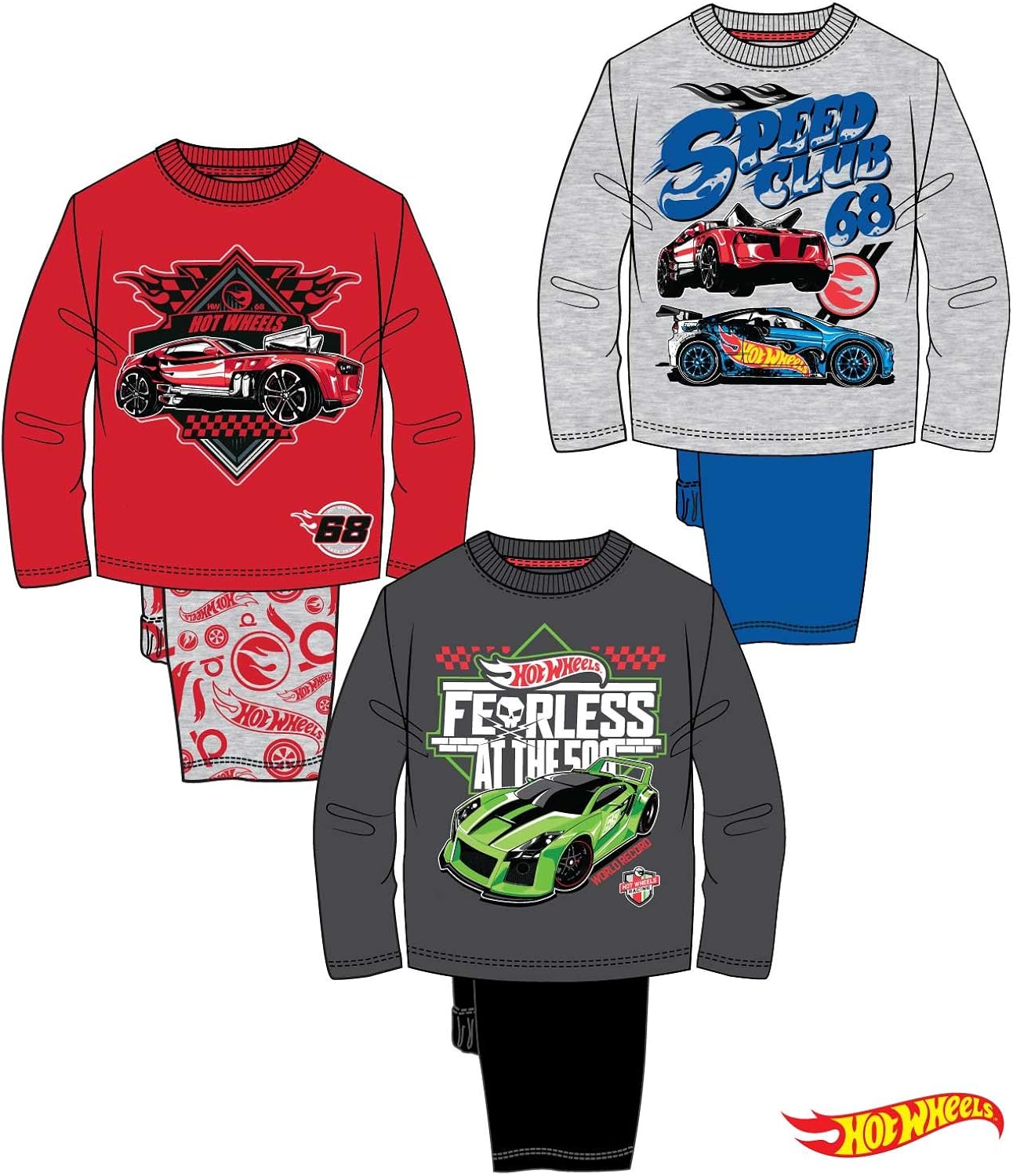 boys hot wheels pajamas