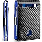 RUNBOX Slim Wallets for Men - Leather Money Clip Mens Wallet - RFID Blocking Front Pocket Bifold Wallet - Thin Credit Card Holder with Gift Box
