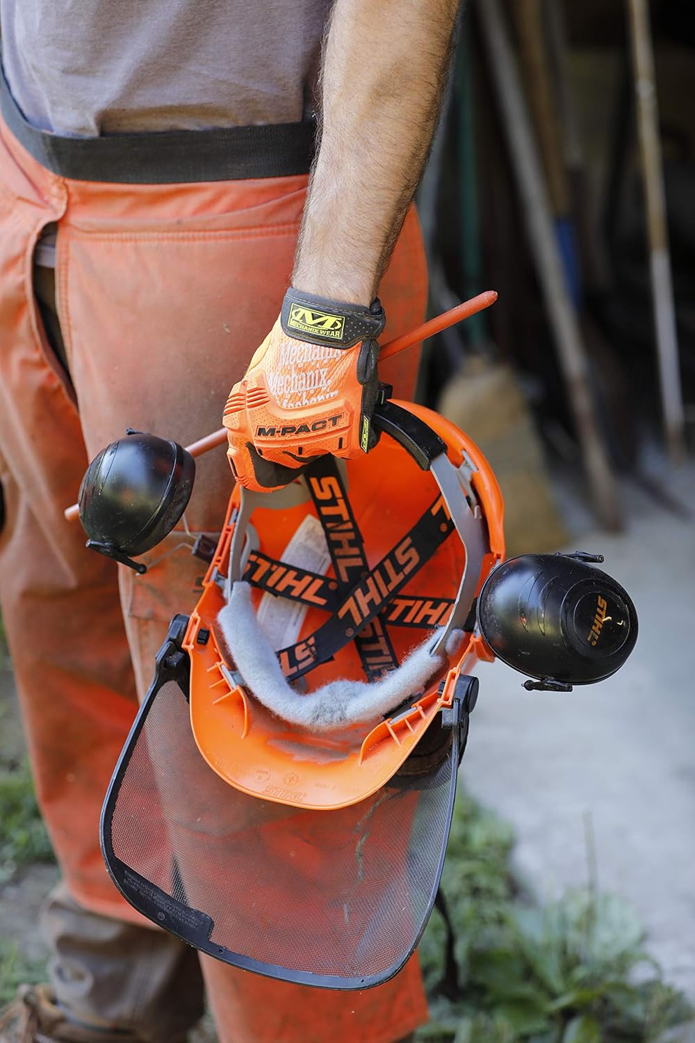 Large Fluorescent Orange Mechanix Wear Hi Viz M Pact Gloves Work Safety Equipment Gear Safety Security Baresque Com Au