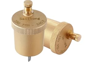 Saillong 2 Pack 1/8 Inch Automatic Air Vent Valve, Automatic Air Bleed Vent, Float Valve for Hot Water Radiators Heating System