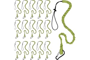 ByteX 15 Pack Tool Lanyard with Single Metal Buckle and Adjustable Loop End, Standard Length, Maximum Weight Limit 8KG 17.6lb