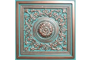 ANTIQUE CEILINGS Majesty Antique Copper Patina (24x24" PVC Plastic) Ceiling Tile