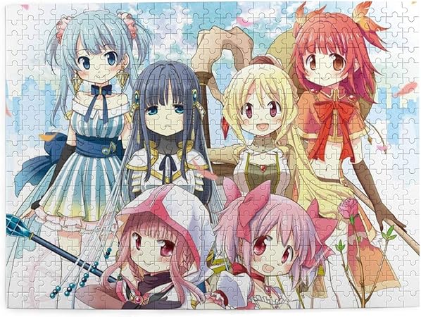 Amazon 人気 魔法少女まどか マギカ 1 パズル 500ピース 潮流 Diy 絵画 学生 立体パズル 子供 木製パズル おもちゃ 幼児 プレゼント 壁飾り パズルフレーム 木製パズル おもちゃ