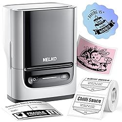Nelko Label Maker Machine with Tape, PM220