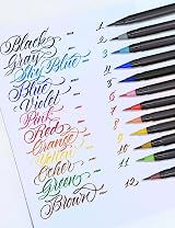 ISLAND 36+1 Watercolour Brush Pens Set for Kids Adults Calligraphy view 3