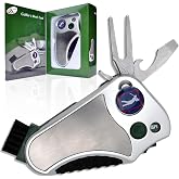 Golfer's Best Tool &ndash; 6-in-1 Golf Multitool | Fathers Day Gift | Stroke Counter, Divot Repair, Brush, Ball Marker, Cleat Tightener, Club Cleaner | Compact Golf Gift &amp; Souvenir
