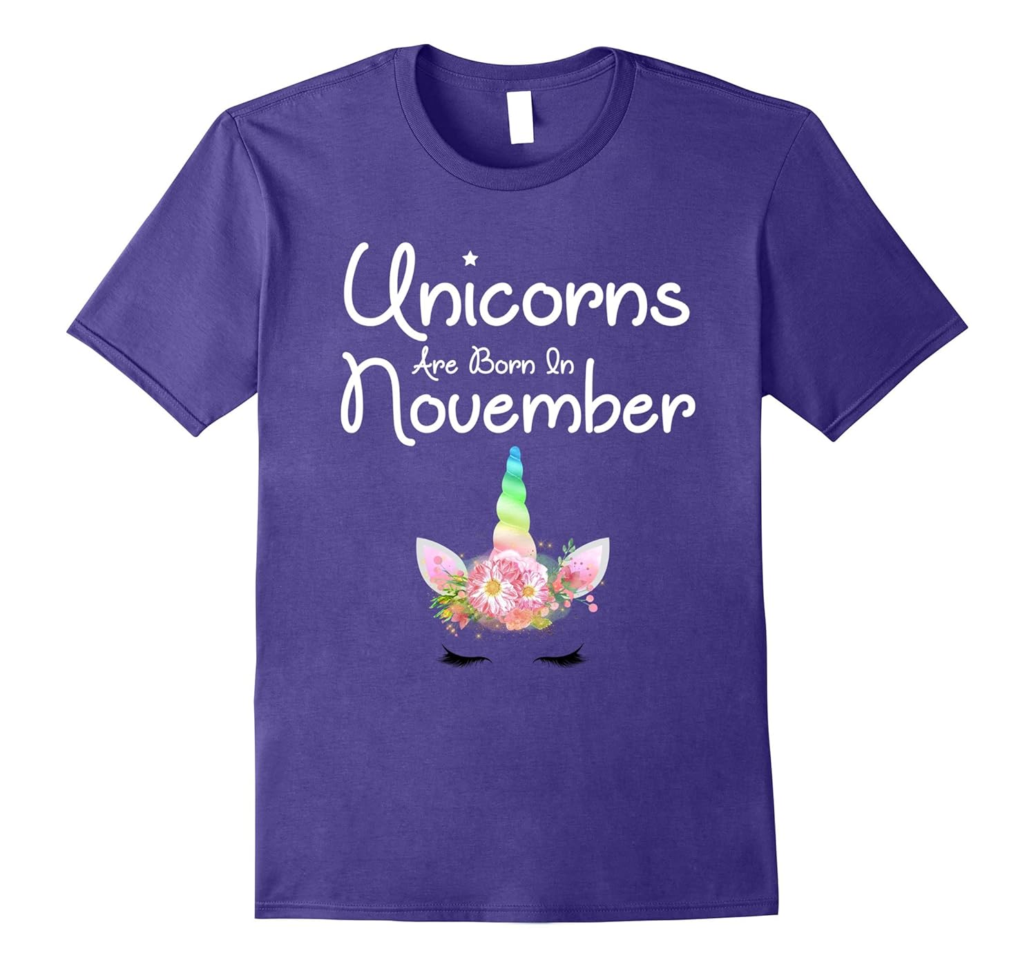 Unicorn Birthday TShirt for Women or Girls Born in November-ANZ