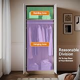 ELEGANT 3 Piece Bedroom Furniture Set - High Gloss White-Oak Wardrobe view 3