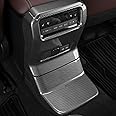 SFWAYA Rear air Conditioning Kick Plate for 2024 2025 Toyota Land Cruiser 250 1958 Prado LC250 J250 Interior air Vent Button Decorative Cover Modification Accessories