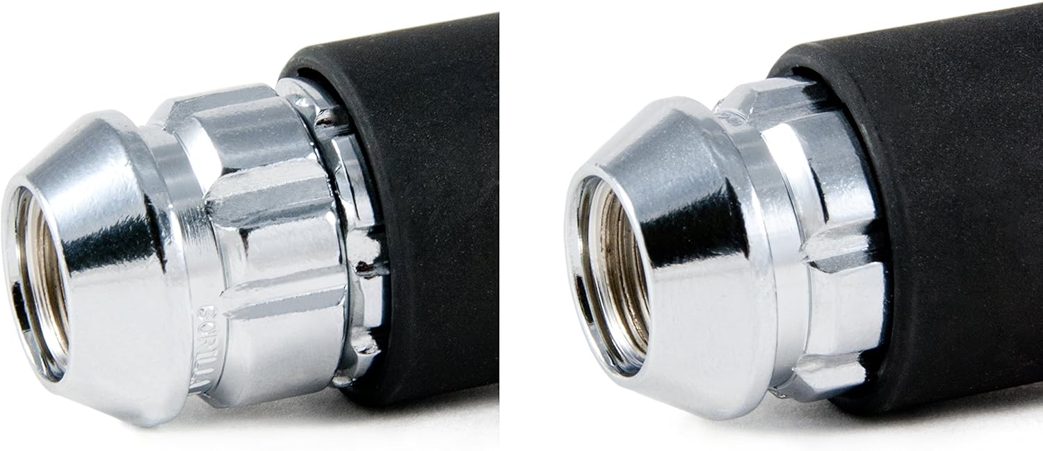 Gorilla Automotive (71631X) 12mm x 1.50 Thread Size Acorn Chrome X2 Wheel Lock, (Pack of 4): Automotive