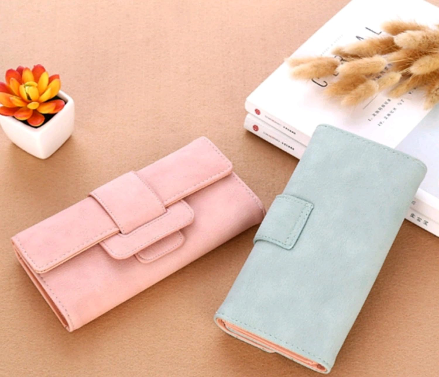 women large capacity zipper long clutch wallet leather lady elegant purse card holder