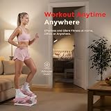 Sunny Health & Fitness P2000 Mini Stair Stepper Pink Portable Home Gym view 3