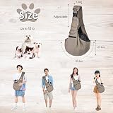 CUBY Puppy Carrier Adjustable Reversible Sling for Small Medium Dogs view 7