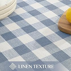 Softalker Checkered Tablecloth Rectangle, Heavy