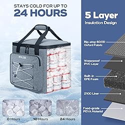 RealCool Soft Cooler Bag 35/45Can, Collapsible