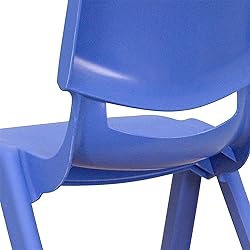 Flash Furniture Whitney Blue Plastic Stackable
