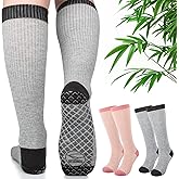 SONORAN Compression Socks for Pregnant Women (2/3 Pairs) 15-20 mmHg Bamboo Viscose Non-slip Sock for Nurses Pregnancy