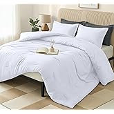 Queen Comforter Set 3 Piece White by Utopia Bedding, Comforters Queen Size, Bedding Comforters Sets, Down Alternative Soft Bed Set, 1 Comforter (88 x 88 inches) 2 Pillow Shams (20 x 26 inches)