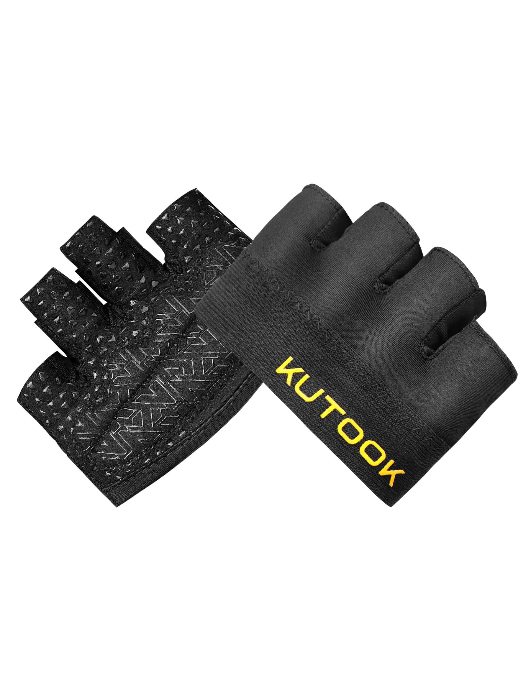 KUTOOK Glove Gym Fitness Training Weight Lifting Gloves Unisex black-S