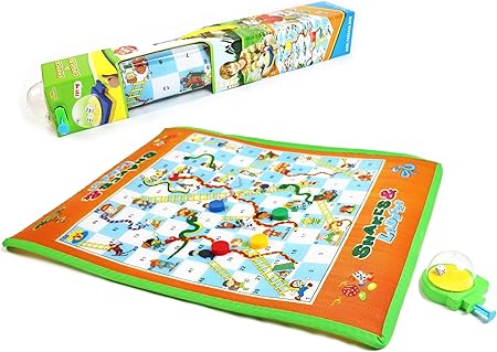 Snakes and Ladders set perfect play with folding game board