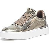 DKNY Womens Beverley Everyday Platform Lace Up Sneaker