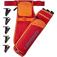 LEGEND First Archery Quiver Case for Arrows - Target Shooting Hip Quivers with Adjustable Belt & 3 Arrow Tubes - Durable Nylon Material with T-Slot & Storage Pockets for Accessories, Tools, Score Card