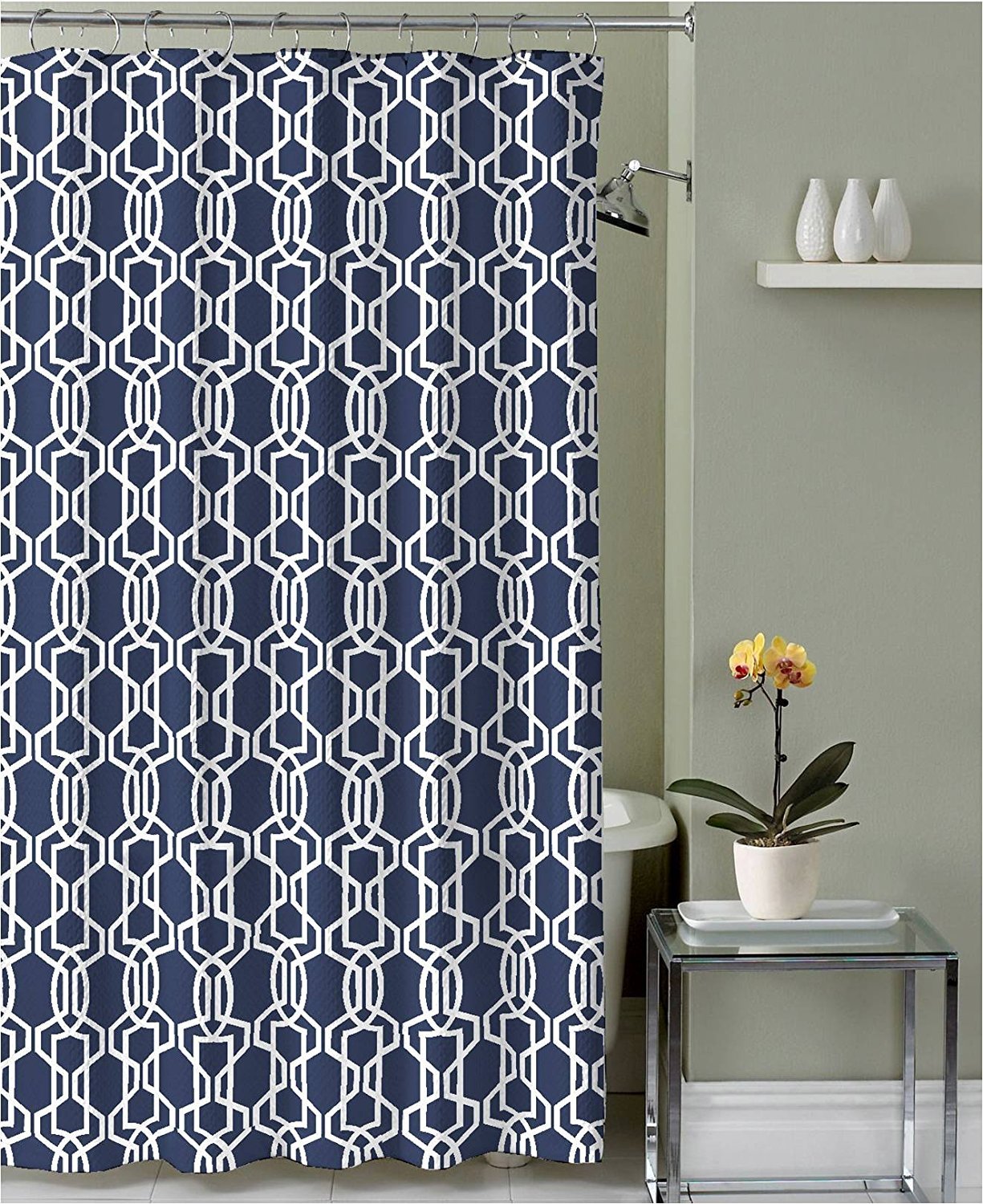 Royal Bath Midnight Blue Dance Of The Scorpion Canvas Fabric