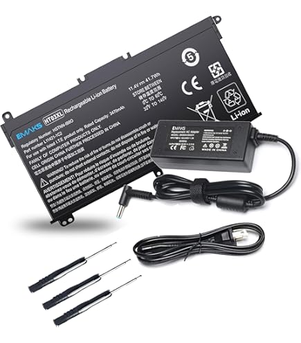 Amazon.com: Battery HT03XL and Charger 45W for HP Pavilion 17 17