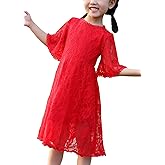 Youwon Flower Girls Dress Lace Dress Vintage Country Wedding Party Dress 2-6 7-16