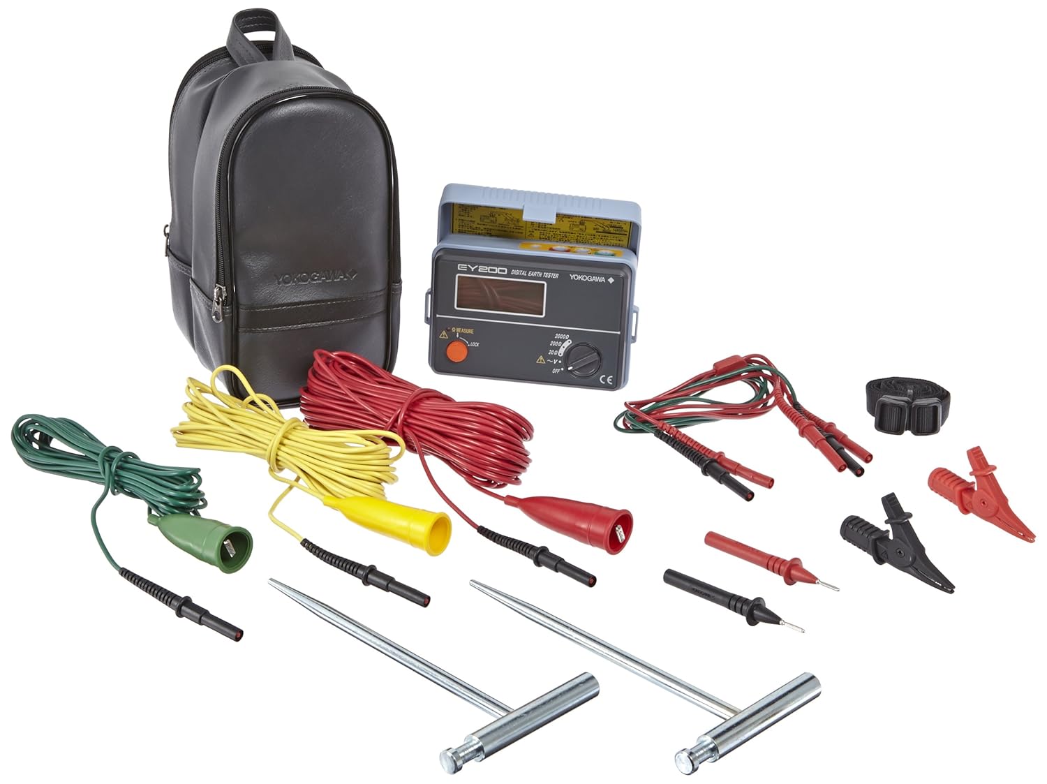 Yokogawa EY200 Digital Earth Ground Test Meter, 125V/20M OHM, 105mm W x 158mm H x 70mm D Ground