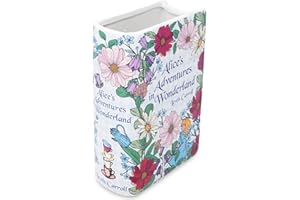 Steel Mill & Co Original Book-Shaped Decorative Vase, Ceramic Vases for Home Decor, Whimsical Bookshelf Decor, Unique Vase fo