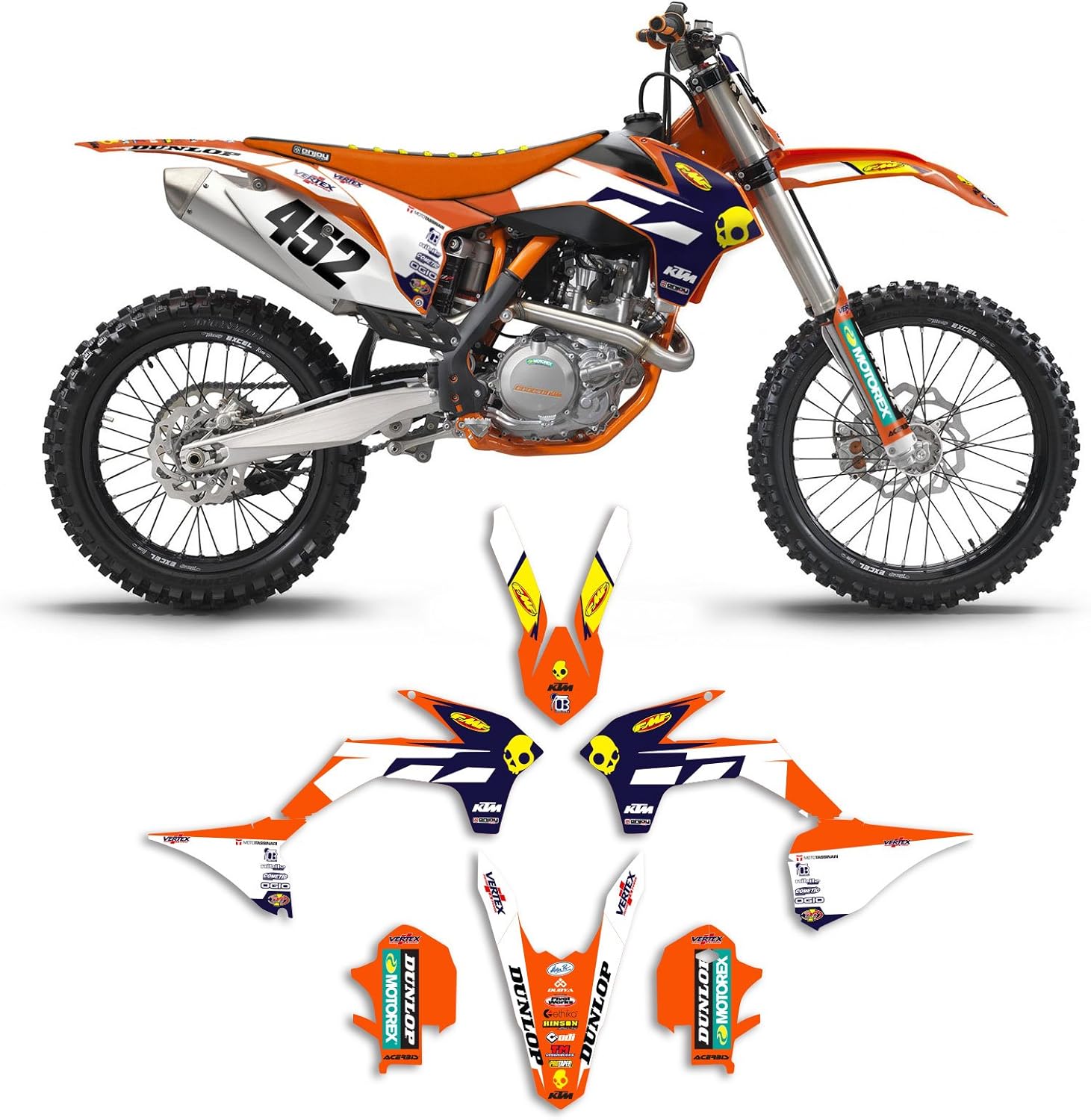 orange ktm dirt bike