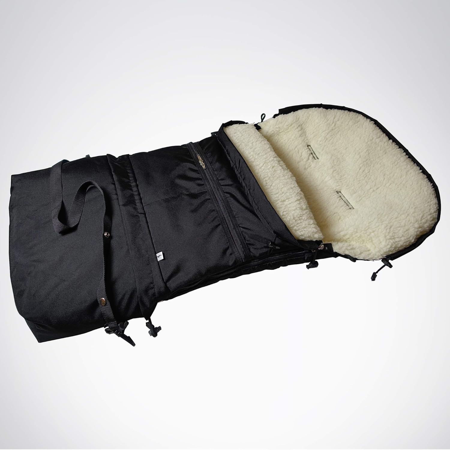 Bergsteiger Fußsack, Kinderwagen Winterfußsack 5-in-1, Gurtschlitze, für Babyschale, Babywanne, Sportwagen, Öko-Tex 100, Bergsteiger Kinderwagen-Zubehör