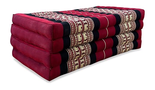 livasia Asia WOHNSTUDIO KLAPPMATRATZE, Klappmatratze aus Kapok, Faltbare Gästematratze, klappbare Matratze, asiatische Faltma