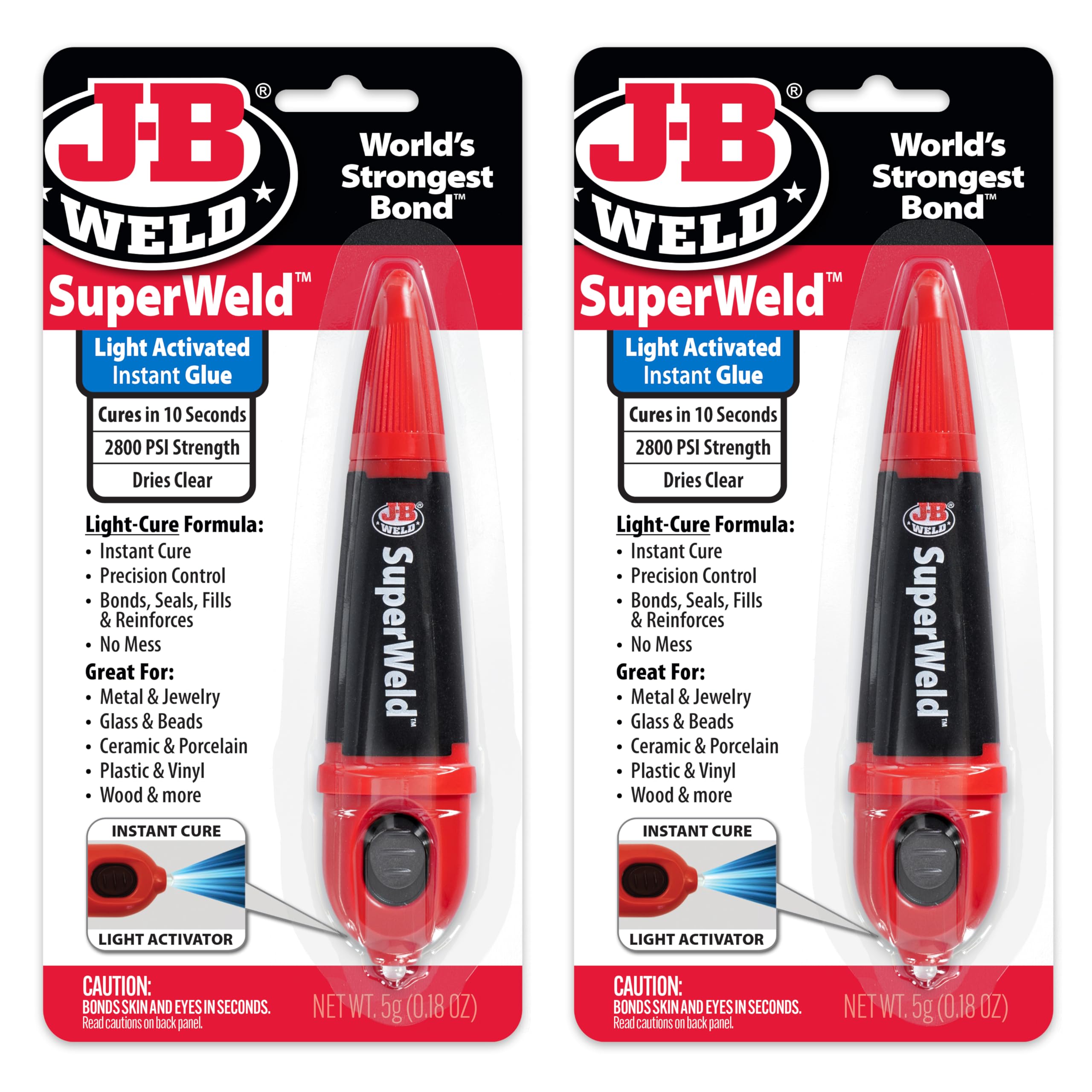 Photo 1 of 1pc.  J-B Weld Light-Activated Superglue, Clear, 5g, 1Pack