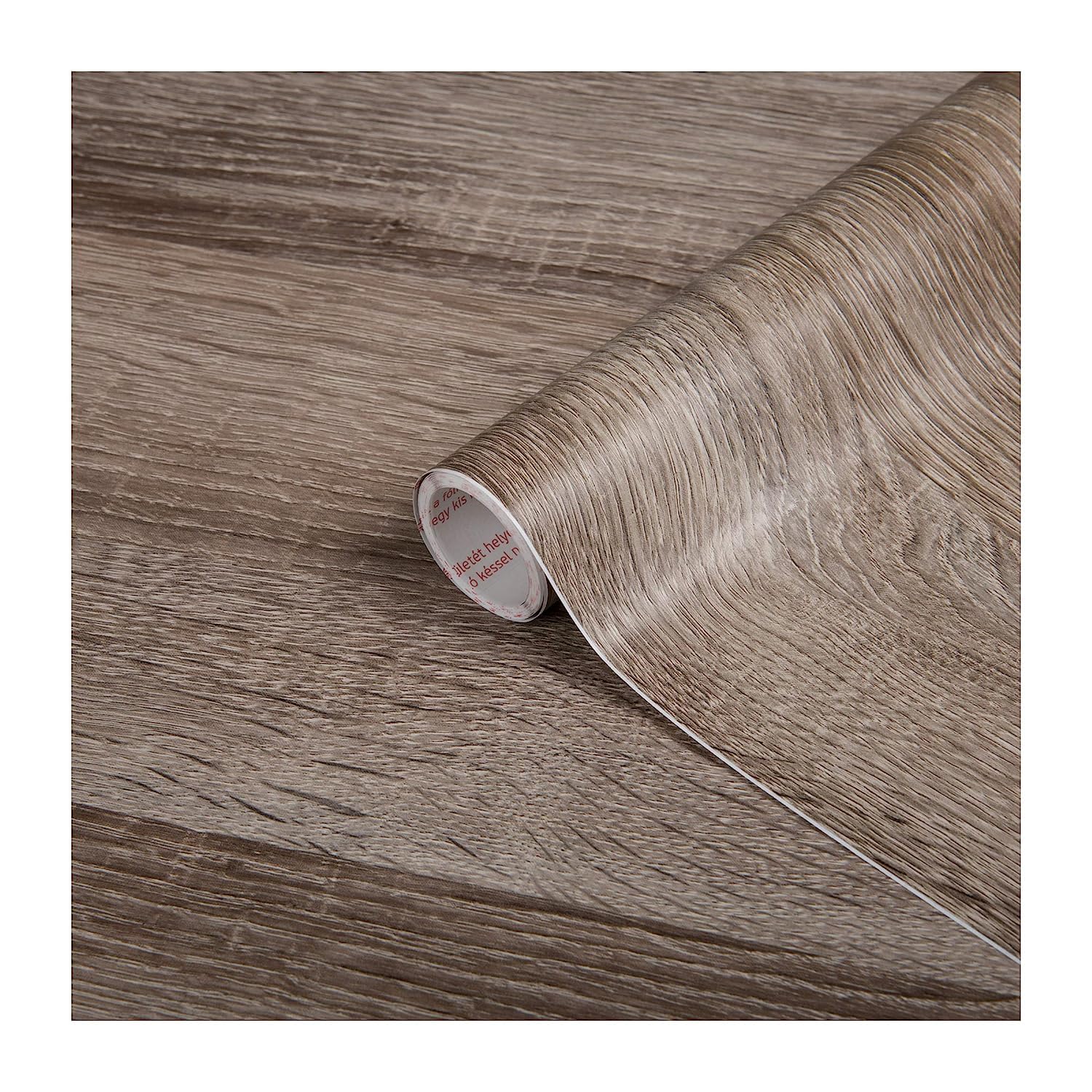 d-c-fix vinyl wrap Sonoma oak truffles wood effect 67,5 cm x 2 m - sticky back plastic roll for furniture, kitchen & cupboards - contact paper sticker self adhesive film — image 1