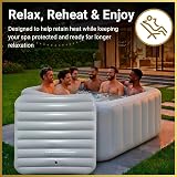 SHATCHI 6 Person Square Inflatable Spa Cover 140 x 140 cm 145 cm Tubs view 4