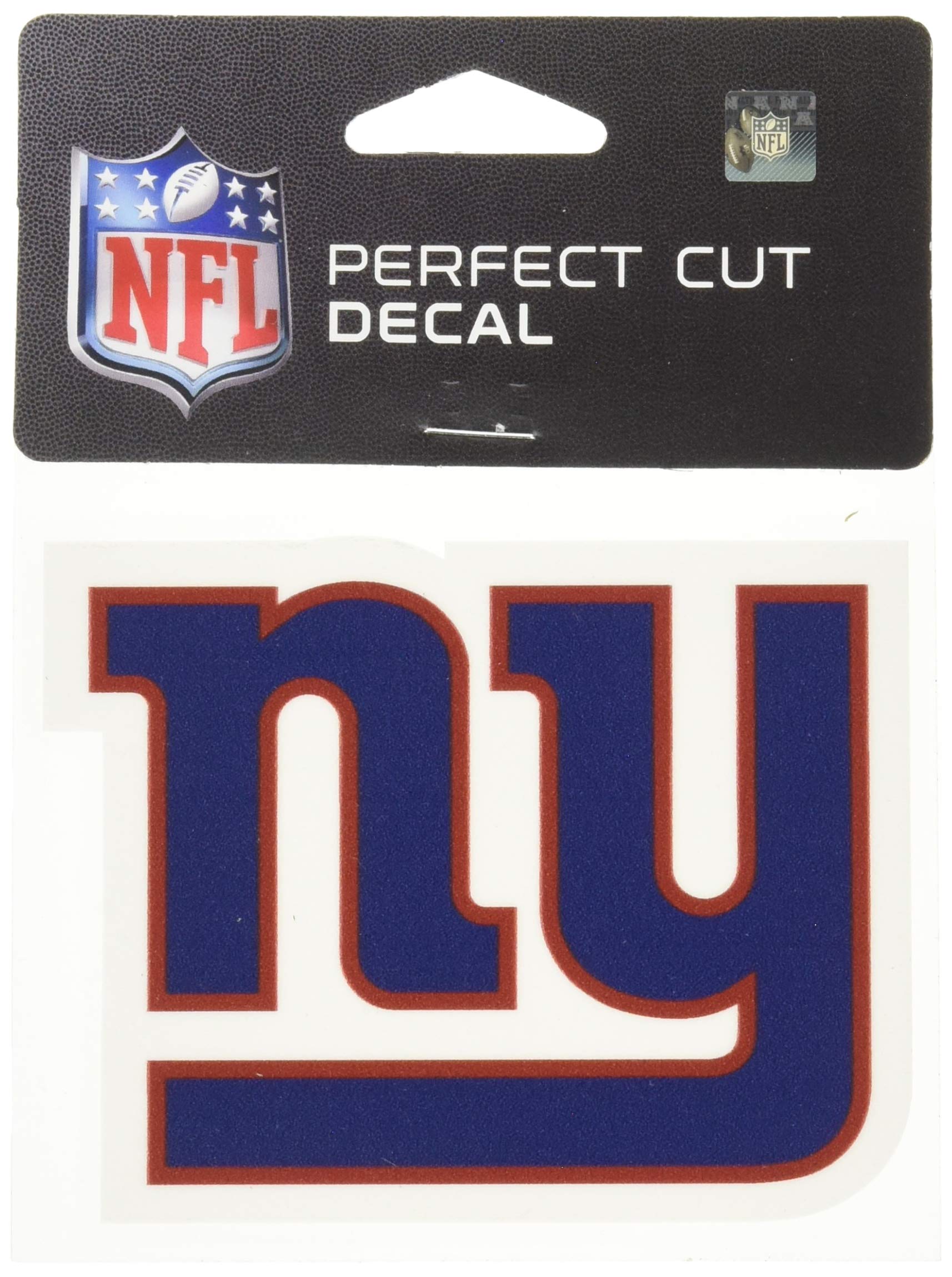 WinCraft NFL New York Giants 63059011 Perfect Cut Color Decal, 4" x 4", Black