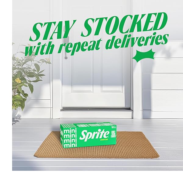 SPRITE LEMON LIME SODA SOFT DRINKS, 7.5 FL OZ, 10 PACK,CANS