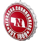 foco NCAA Team Logo Metal Bottle Cap Hanging Wall Sign