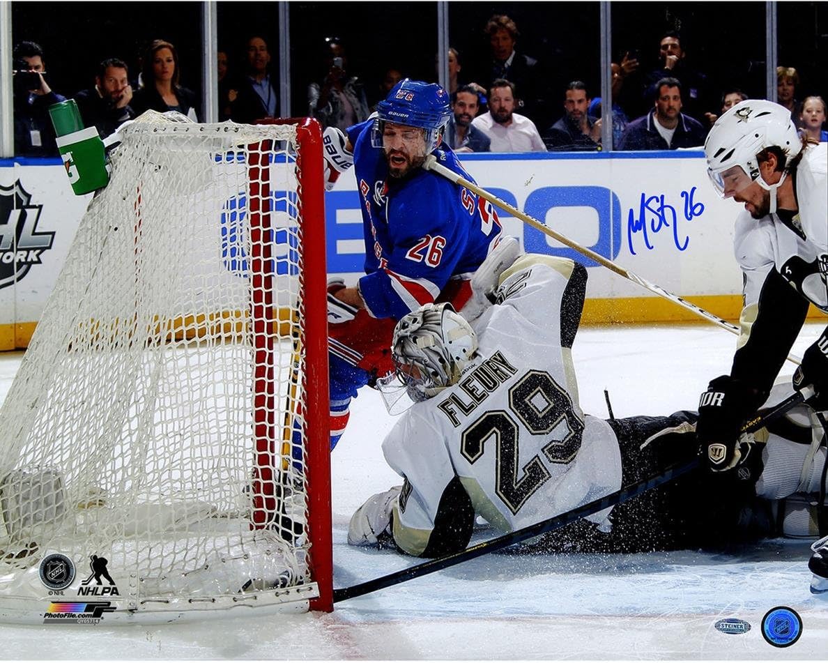 Amazon Nhl New York Rangersマーティンセントルイス署名ゲーム6 Goal Vsペンギン16 X フォト Steiner Sports フォト カード コイン