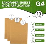G4GADGET Sandpaper Assorted Pack 10 Sheets Coarse Medium Fine 60 100 150 view 3