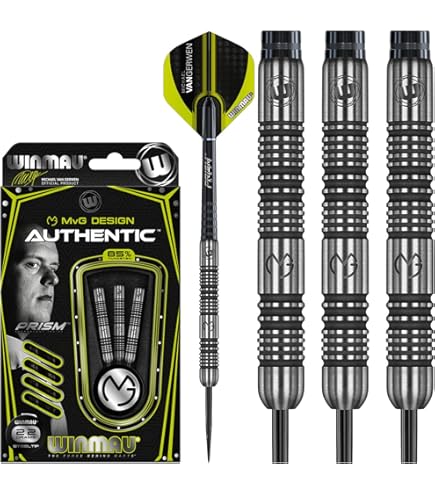 Winmau 90% MvG Absolute Darts 22G, Steel Darts - Amazon Canada Winmau 90% MvG Absolute Darts 22G, Steel Darts - Amazon Canada